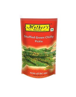 MOTHER'S RECIPE STUFFED GREEN CHILLI PICKLE