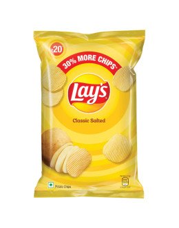 LAYS CLASSIC SALTED FLAVOUR CHIPS 52GM