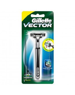 GILLETTE VECTOR PLUS MANUAL SHAVING RAZOR 1N