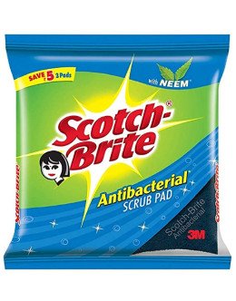 SCOTCH BRITE ANTIBACTERIAL SCRUB PAD NEEM