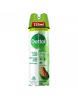 DETTOL DISINFECTANT ORIGINAL SPRAY PINE 225ML