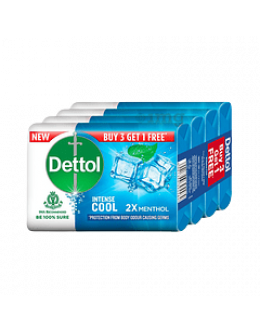 DETTOL INTENSE COOL SOAP B1G1 FREE 4X75GM