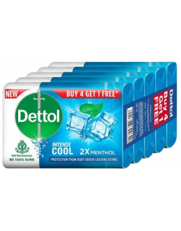 DETTOL INTENSE COOL SOAP B1G1 FREE 5X125GM