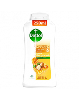 DETTOL NOURISH HONEY AND SHEA BUTTER BODY WASH 250ML
