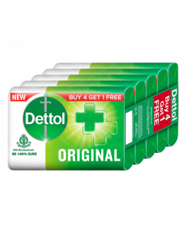 DETTOL ORIGINAL SOAP B4G1 FREE 5X125GM