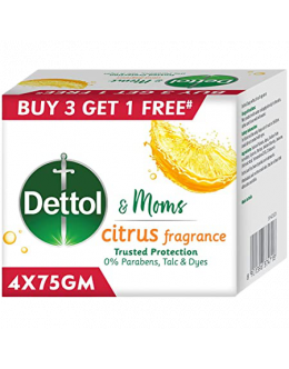 DETTOL & MOMS CITRUS FRAGRANCE SOAP B1G1 4X75GM