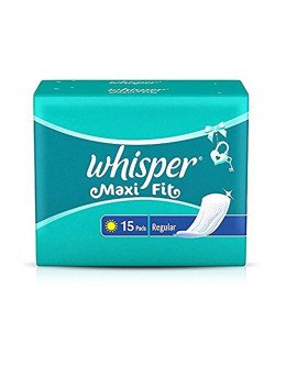WHISPER MAXI FIT SANITARY PADS REG 8PCS