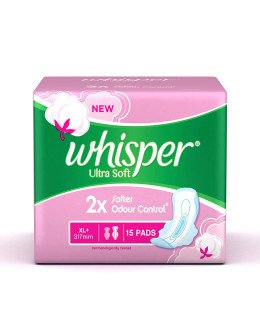 WHISPER ULTRA SOFT SANITARY PADS XL 7PC