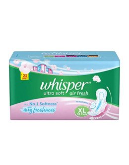 WHISPER ULTRA SOFT SANITARY PADS XL+ 30PCS