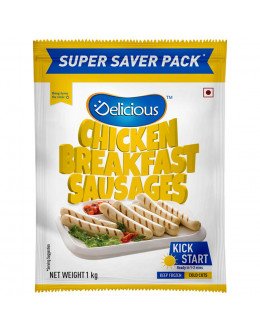 DELICIOUS CHICKEN BREAKFAST SAUSAGES 500GM