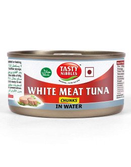 TASTY NIBBLES WHITE CHUNKS IN WATER 185GM