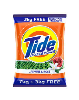 TIDE DOUBLE POWDER JASMINE & ROSE DETERGENT 7+3KG